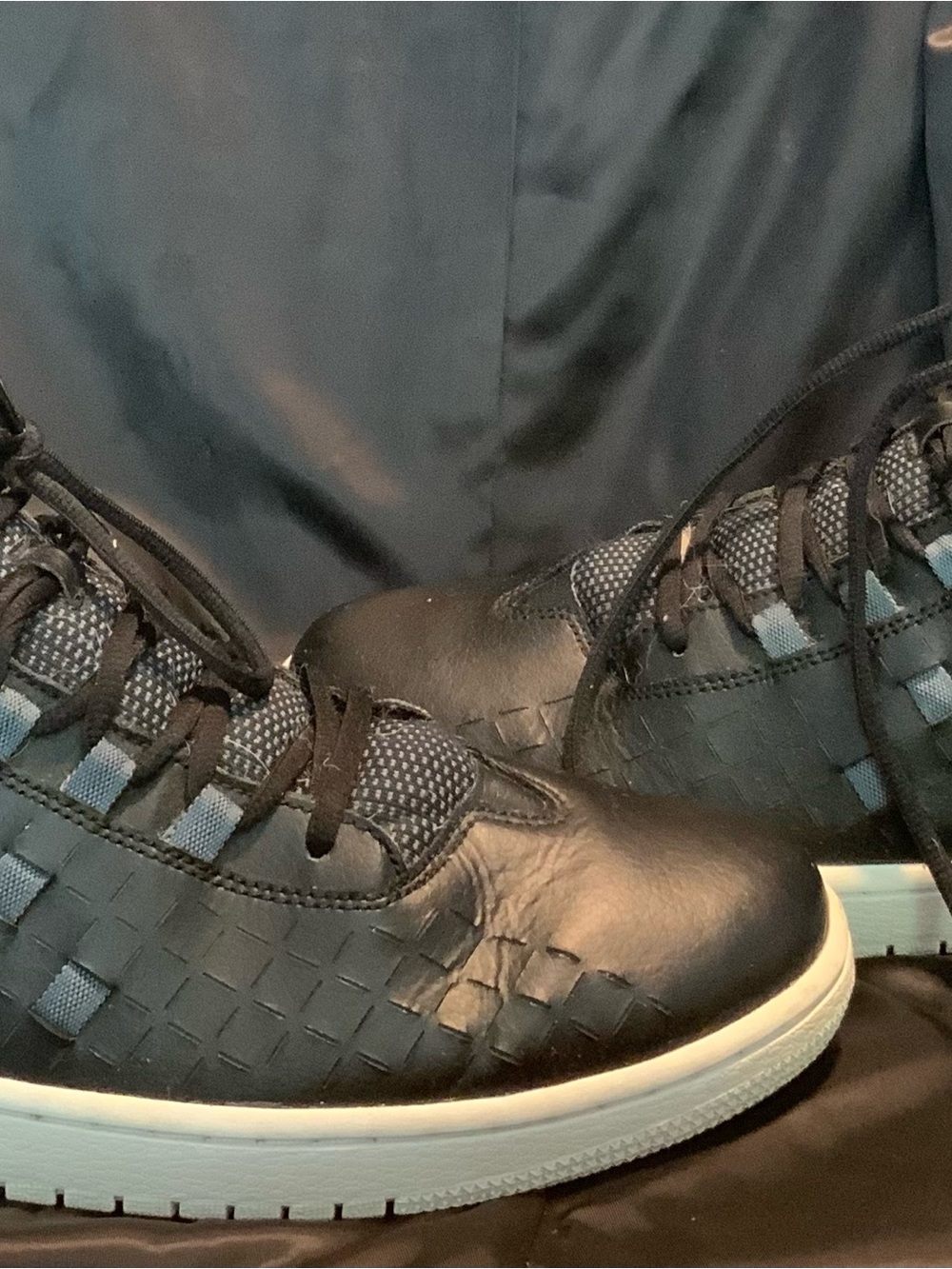 Jordan Black Low-Top Sneakers with White Sole